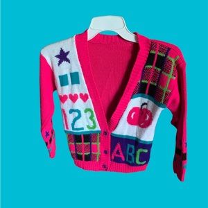 Vintage, button down, V Neck cardigan